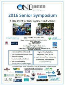 2016 Senior Symposium postcard