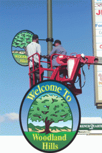 Woodland Hills Sign Unveiling