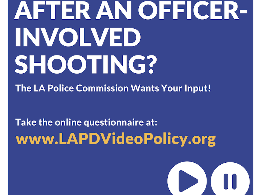 Should Officer Involved Shooting Video Be Made Public? Let the Police Commission Know By May 7.