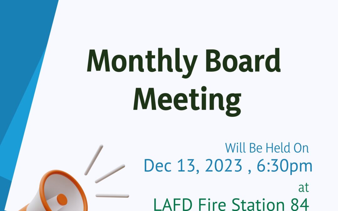 Join Our Monthly Board Meeting In-Person or Via Zoom!