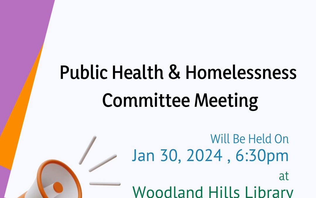 Public Health & Homelessness Committee Meeting
