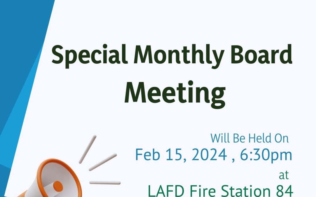 Special Board Meeting – February 15, 2024