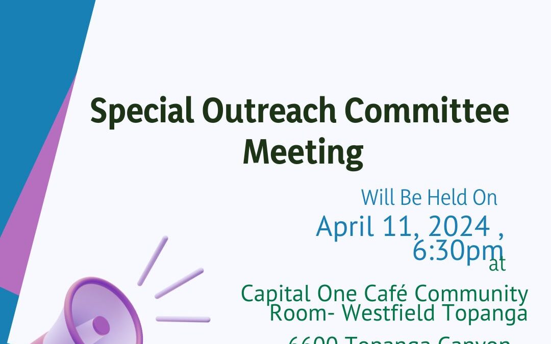Special Outreach Committee Meeting – 4/11/24